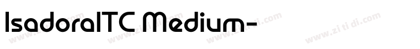 IsadoraITC Medium字体转换